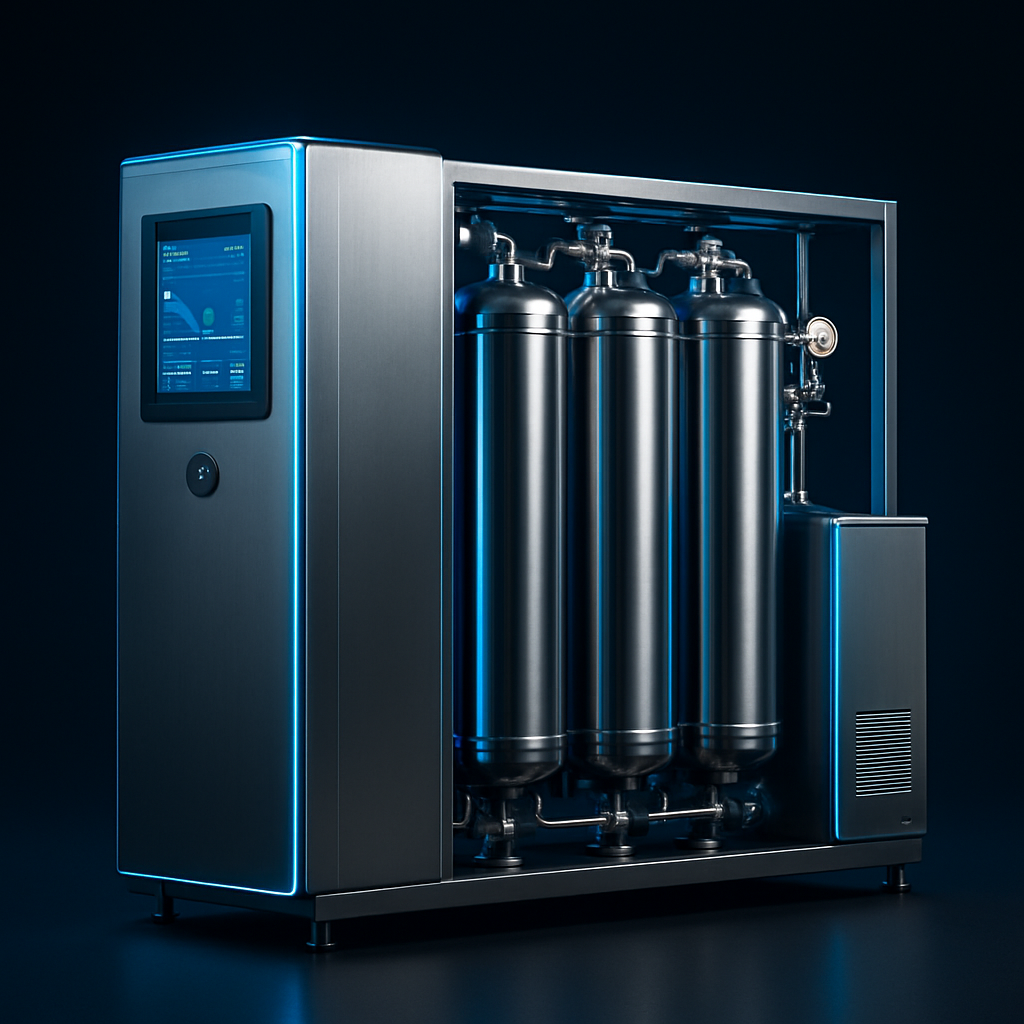 Unidade modular de purificação de água da In Time Solutions